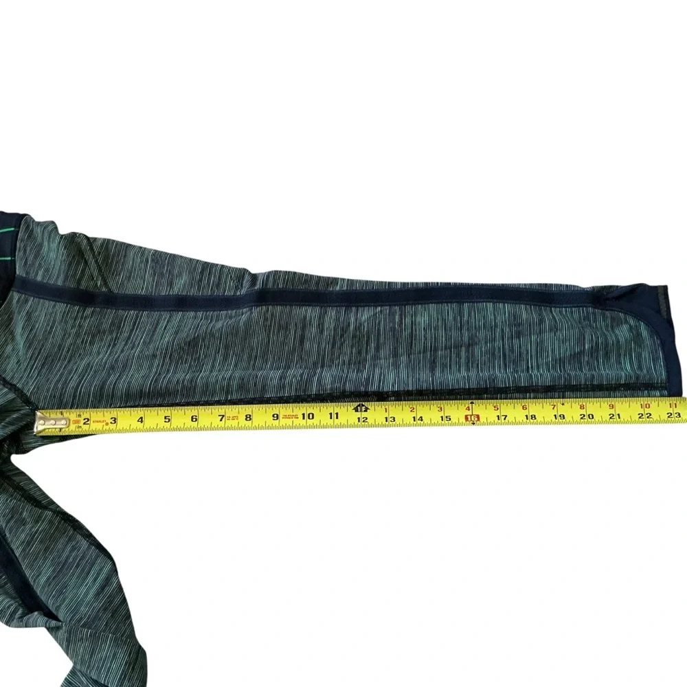 Lululemon can’t stop ankle leggings “we are from space” green bean slalom stripe